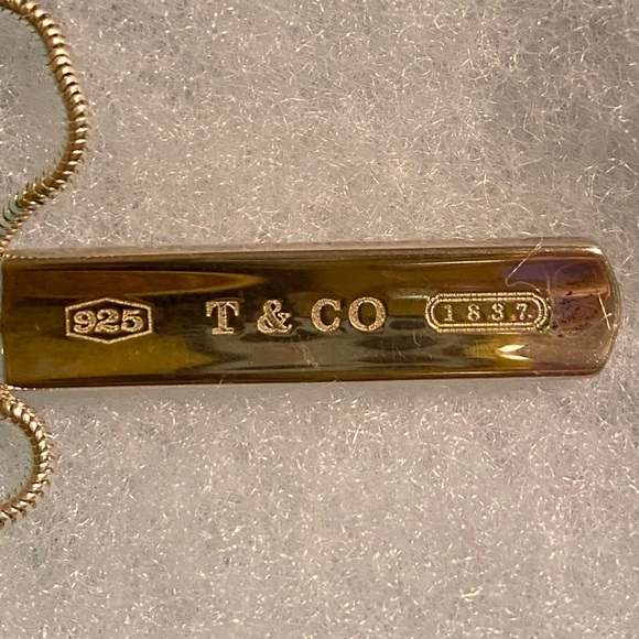 Tiffany & Co 1837 bar pendant NEVER BEEN WORN - Picture 4 of 11